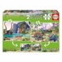 Kinderpuzzle Dino World Educa 200 Stücke (2 x 100 pcs) von Educa, Klassische Puzzles - Ref: S2403622, Preis: 9,50 €, Rabatt: %