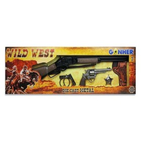 Set of Western Guns Gonher 498/0 77 x 23 x 5 cm (77 x 23 x 5 cm) by Gonher, Toy weapons - Ref: S2404572, Price: 31,79 €, Disc...