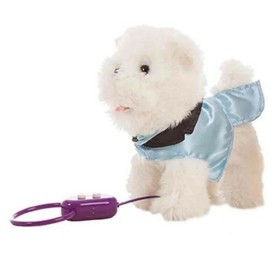 Peluche qui bouge Dog Blanc 22 cm (22 cm) de BigBuy Fun, Animaux et personnages - Réf : S2407897, Prix : 23,41 €, Remise : %