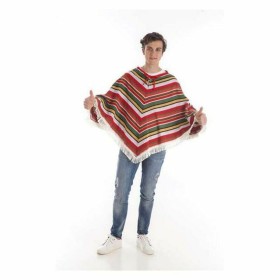 Costume per Adulti Rojo/Blanco Poncho Messicano L di BigBuy Carnival, Adulti - Rif: S2408730, Prezzo: 16,70 €, Sconto: %