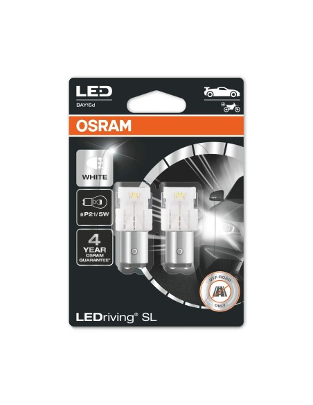 Ampoule pour voiture Osram OS7528DWP-02B 145 Lm 2 W 12 V 6000 K BAY15D | Tienda24 Tienda24.eu