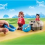 Playset Playmobil 1.2.3 Cane Bambini 70406 (6 pcs) di Playmobil, Playset con figure di giocattoli - Rif: S2415229, Prezzo: 13...