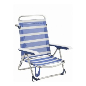 Beach Chair Alco 6075ALF-1556 Aluminium Multi-position Foldable 62 x 82 x 65 cm by Alco, Folding Chairs - Ref: S2415381, Pric...