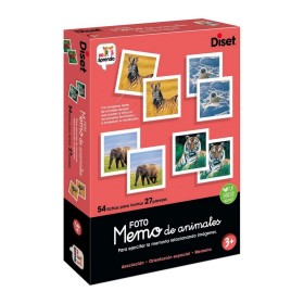 Gioco Educativo Diset Memo Photo Animales 54 Pezzi di Diset, Giochi da tavolo - Rif: S2415624, Prezzo: 10,56 €, Sconto: %