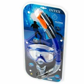 Gafas de Buceo con Tubo Intex Aqua Pro Azul | Tienda24 - Global Online Shop Tienda24.eu