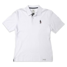 Men’s Short Sleeve Polo Shirt OMP Driver Icon Whit