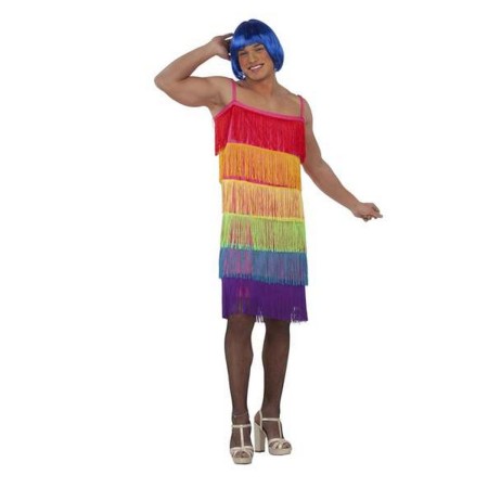 Costume per Adulti My Other Me Rainbow Multicolore Vestito Con frange Taglia 54 di My Other Me, Adulti - Rif: S2420151, Prezz...