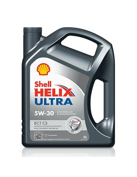 Huile de moteur pour voiture Shell Helix Ultra A10 ECT C3 5W30 C3 5 L | Tienda24 Tienda24.eu