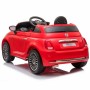 Carro elétrico para crianças Fiat 500 Vermelho Com controlo remoto MP3 30 W 6 V 113 x 67,5 x 53 cm de BigBuy Fun, Veículos el...