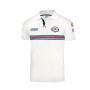 Short Sleeve Polo Shirt Sparco Martini Racing Whit