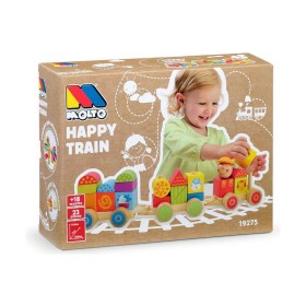 Brinquedo de bebé Moltó Happy Train 23 Peças de Moltó, Brinquedos para empilhar e encaixar - Ref: S2423267, Preço: 20,04 €, D...