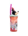 Vaso con Pajita Minnie Mouse CZ11337 Rosa 360 ml 3D | Tienda24 Tienda24.eu