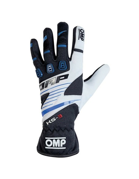 Guantes de Karting OMP KS-3 Azul Blanco Negro XXS | Tienda24 Tienda24.eu