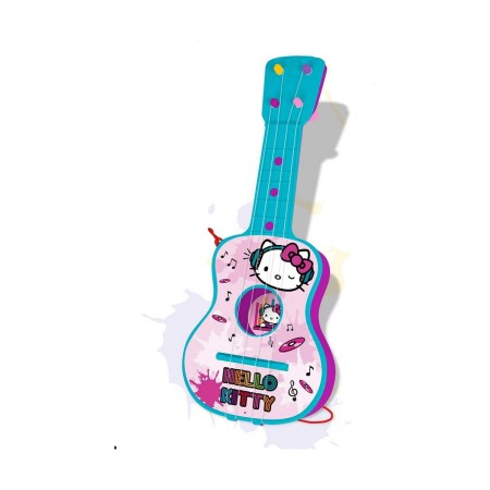 Guitarra Infantil Hello Kitty 4 Cuerdas Azul Rosa de Hello Kitty, Guitarras y cuerda - Ref: S2424890, Precio: 10,87 €, Descue...