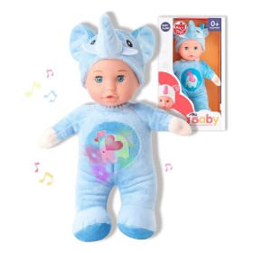 Baby Doll Reig 30 cm Elephant Fluffy toy Blue (30 cm) by Reig, Baby dolls - Ref: S2424903, Price: 19,18 €, Discount: %