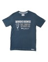 Men’s Short Sleeve T-Shirt OMP Slate Unfinished Business Dark blue | Tienda24 Tienda24.eu