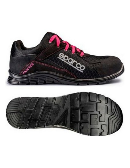 Calzado de Seguridad Sparco Practice Negro Rosa | Tienda24 Tienda24.eu