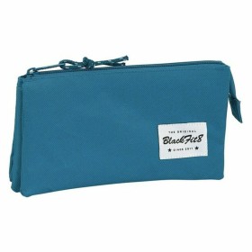 Trousse Fourre-Tout Triple BlackFit8 Egeo Bleu 22 x 12 x 3 cm de BlackFit8, Trousses - Réf : S2425453, Prix : 9,28 €, Remise : %