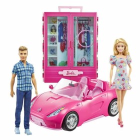 Set di Bambole Barbie GVK05 Personaggi x 2 Macchina Armadio di Barbie, Playset con figure di giocattoli - Rif: S2426774, Prez...