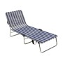 Beach sunbed Alco Multi-position White Navy Blue by Alco, Sunloungers - Ref: S2426807, Price: 59,28 €, Discount: %