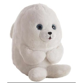 Peluche Foca Bianco 42 cm di BigBuy Fun, Animali e pupazzi - Rif: S2426875, Prezzo: 14,07 €, Sconto: %