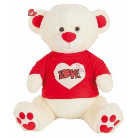 Oso de Peluche Love Purpurina Camiseta Beige 90 cm de BigBuy Fun, Animales y figuras - Ref: S2426887, Precio: 47,93 €, Descue...