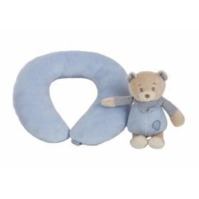 Cuscino Cervicale Lulu Azzurro Orsetto di Peluche 20 x 24 cm di BigBuy Fun, Cuscini di sostegno per neonati - Rif: S2427005, ...