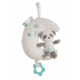 Musical Rattle Baby Panda Blue 25 cm Moon by BigBuy Fun, Rattles and plush hoops - Ref: S2427077, Price: 13,08 €, Discount: %