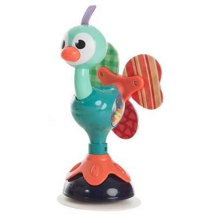 Rattle Peacock Suction cup 25 x 12 cm by BigBuy Fun, Rattles and plush hoops - Ref: S2427106, Price: 15,19 €, Discount: %