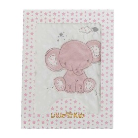 Coperta per Neonato Elefante Rosa Ricamo Double-face 100 x 75 cm di BigBuy Fun, Coperte e copertine - Rif: S2427111, Prezzo: ...