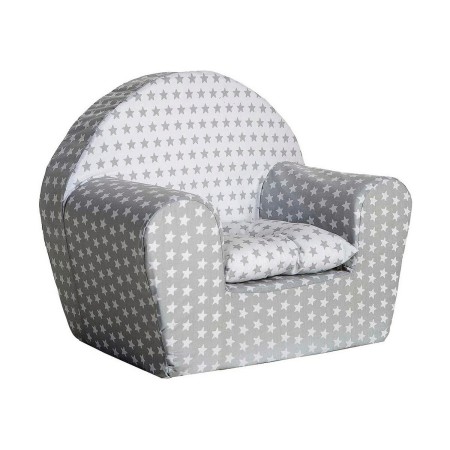 Sillón Infantil Gris Estrellas de BigBuy Home, Muebles para niños pequeños - Ref: S2427849, Precio: 28,40 €, Descuento: %