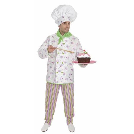 Costume for Adults Pastry Chef M/L (4 Pieces) by BigBuy Carnival, Adults - Ref: S2427877, Price: 26,79 €, Discount: %