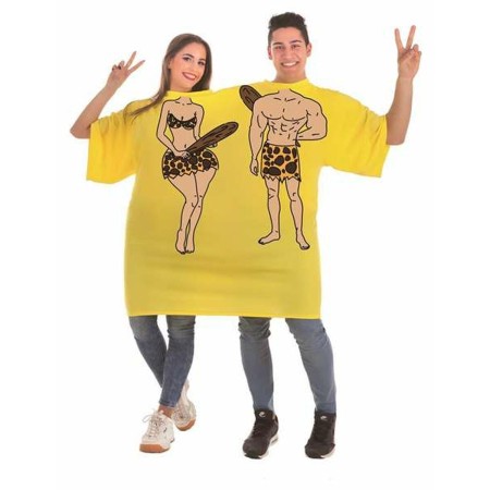 Costume for Adults Double M/L Yellow Troglodyte by BigBuy Carnival, Adults - Ref: S2428181, Price: 18,68 €, Discount: %