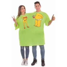 Fantasia para Adultos Halloween Laranja Alien L (2 Peças) | Tienda24 - Global Online Shop Tienda24.eu