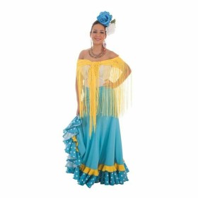 Jupe Turquoise Sévillane de BigBuy Carnival, Sets & Kits - Réf : S2428648, Prix : 31,94 €, Remise : %