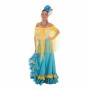 Jupe Turquoise Sévillane de BigBuy Carnival, Sets & Kits - Réf : S2428648, Prix : 31,94 €, Remise : %