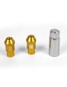 Set Nuts OMP 7075 40 mm M14 x 1,50 20 uds Gold | Tienda24 Tienda24.eu