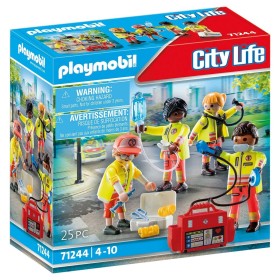 Playset Playmobil 71244 City Life Rescue Team 25 Peças de Playmobil, Playsets de figuras de brincar - Ref: S2429280, Preço: 1...