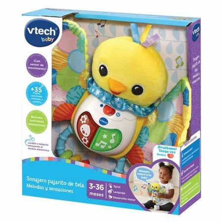 Sonaglio Musicale Vtech Baby Musica Interattivo Paperella Luci 20 x 21 x 6 cm di Vtech, Sonagli e anelli di peluches - Rif: S...