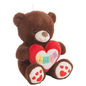 Peluche Love Urso 48 cm de BigBuy Fun, Animais e figuras - Ref: S2429671, Preço: 20,33 €, Desconto: %