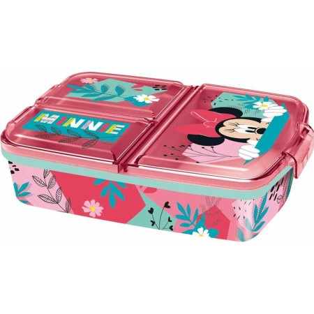 Fiambrera de Compartimentos Minnie Mouse 19,5 x 16,5 x 6,7 cm Polipropileno de Minnie Mouse, Almacenamiento de alimentos - Re...