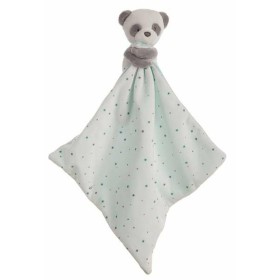 Baby Comforter Baby Aquamarine Panda bear 25 x 25 cm by BigBuy Fun, Animals and figures - Ref: S2431813, Price: 8,89 €, Disco...