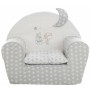 Sillón Infantil Stars 44 x 34 x 53 cm Gris de BigBuy Kids, Muebles para niños pequeños - Ref: S2431856, Precio: 29,11 €, Desc...