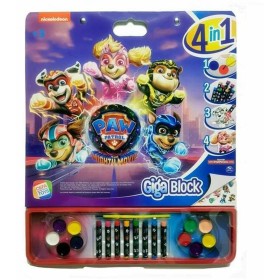 Desenhos para pintar The Paw Patrol Giga Block Álbum de Autocolantes 4 em 1 de The Paw Patrol, Cadernos e livros para colorir...