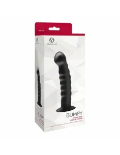 Dildo S Pleasures Bumpy Nero da S Pleasures, Dildo classici - Ref: S4001807, Precio: 11,27 €, Descuento: %