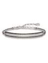 Bracelet Unisexe Thomas Sabo LBA0009-643-11 Argenté Noir 19 cm 15-18 cm | Tienda24 Tienda24.eu