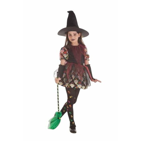 Costume per Bambini Skull Strega 5 Pezzi Nero | Tienda24 - Global Online Shop Tienda24.eu