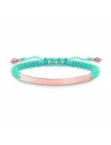 Bracelete feminino Thomas Sabo LBA0062-597-1 Azul Ouro rosa Prata | Tienda24 Tienda24.eu