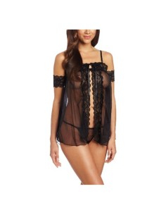 Bodystocking René Rofé Preto (Tamanho único) | Tienda24 Tienda24.eu