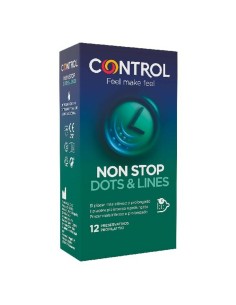 Condoms Non Stop Dots & Lines Control (12 uds) by Control, Male Condoms - Ref: S4003701, Price: 10,39 €, Discount: %